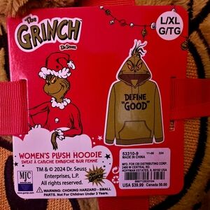 Dr. Seuss The Grinch Women's Plush Hoodie